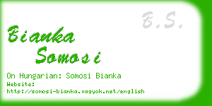 bianka somosi business card